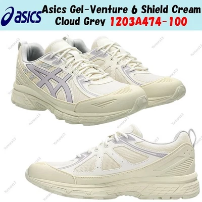 Asics Gel-Venture 6 Shield Cream Cloud Grey 1203A474-100 taglia uomo - Immagine 1 di 4