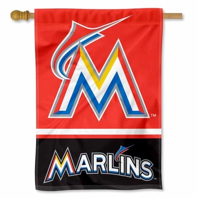 MLB Miami Marlins House Flag and Banner - Image 1 of 4