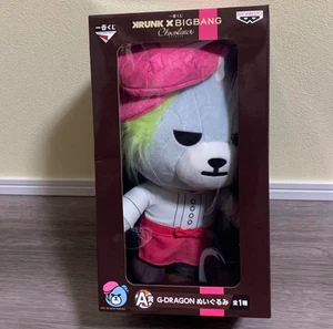 BIGBANG KRUNK G-DRAGON Oso Oso de Peluche Set Peluche Oficial Ichibankuhi Premio A - Imagen 1 de 2