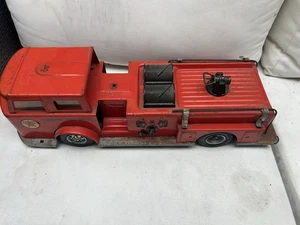 Vintage Buddy L Texaco Fire Chief Truck Pressed Steel Toy 25" 1960 see photos - Picture 1 of 8