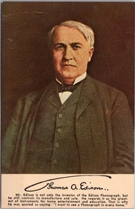 c1960s THOMAS A. EDISON Postcard Fort Myers Florida / Dexter Chrome - Picture 1 of 2