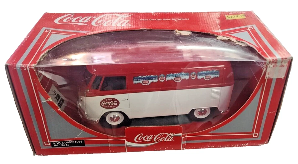 1966 Combi Coca Cola Volks Wagon Die Cast 1:19 Scale Replica By Solido - Image 1 of 4