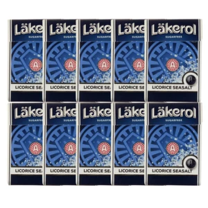 10x Läkerol Big Sea Salt 75g Pkg