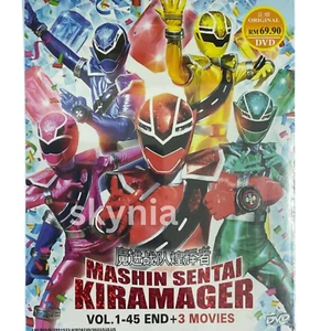 Mashin Sentai Kiramager (Vol. 1-45 End) + 3 Movies English Subtitle DVD - Picture 1 of 7
