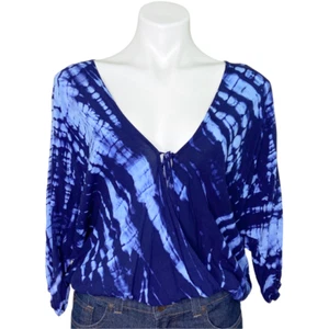 Blusa Top Forever 21 Tie Dye Sobreplice Pequeña - Imagen 1 de 6