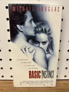 Basic Instinct VHS Tape Michael Douglas Sharon Stone Suspense BRAND NEW SEALED - Picture 1 of 3