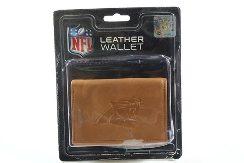 NFL Carolina Panthers Leather Wallet Cover