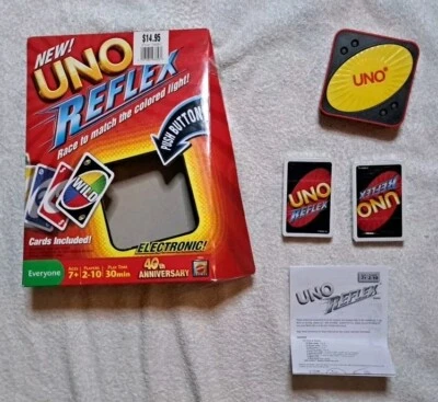 Uno Reflex Game Vintage - Brand New Cards Open Box - Rare- HTF - Image 1 of 4