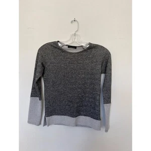 Weatherly pullover marbled crew neck grey and silver long sleeve sweater size XS - Picture 1 of 15