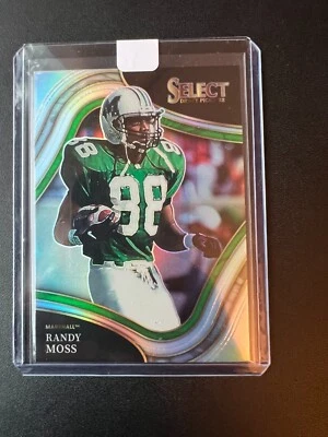 Randy Moss 2022 Panini Select Draft Picks #162 - FIELD LEVEL - SILVER PRIZM - Image 1 of 3