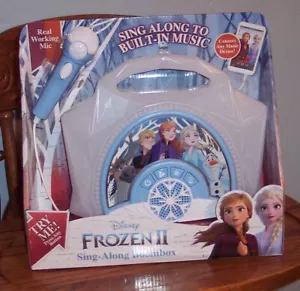 NEW Frozen II Disney Sing Along Boombox Connect MP3 Microphone NIP - Picture 1 of 2