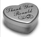 Say Thank You Ronald With A Mini Heart Tin Gift Present with Chocolates