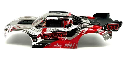 Arrma Vorteks 4x4 223s - Body Shell (Red painted clipless) ARA4305V4 - Image 1 of 4