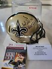 Willie Roaf Autographed/Signed Mini Helmet JSA New Orleans Saints HOF A