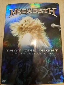 MEGADETH THAT ONE NIGHT LIVE BUENOS AIRES DVD MUSIC DTS SLIPCOVER - Picture 1 of 3