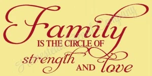 PLANTILLA REUTILIZABLE 8436 N 12"x24" FAMILY IS THE CIRCLE - PLANTILLA SIGNO MYLAR - Imagen 1 de 1