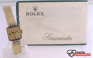 Reloj Rolex vintage para mujer de oro de 14k y diamantes - Imagen 1 de 21