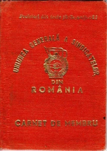 Rumänien, 1981, Gewerkschaften Gewerkschaft Mitgliedskarte RSR - Bild 1 von 13