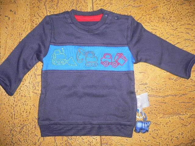 SIGIKID BABY JUNGEN  WENDE-SWEATSHIRT marine Gr. 62-80 - Bild 1 von 4
