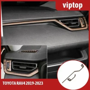 Tira de tablero de instrumentos de consola central para Toyota RAV4 2019-2023 grano de madera marrón  - Imagen 1 de 7