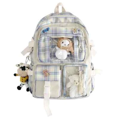 High School Girls Backpack School Bags Teenage Girls Pockets Backpack Women - Image 1 of 4