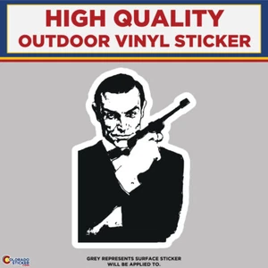 James Bond, High Quality Vinyl Sticker - Picture 1 of 1