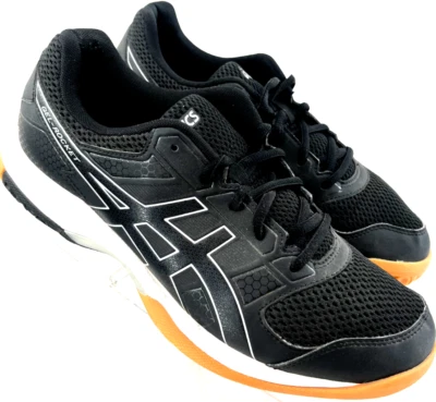 Asics GEL-Rocket 8 Black Mesh Gum Sole B756Y Volleyball Sneaker Shoes Women's 10 - Image 1 of 4