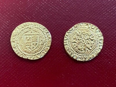 EDWARD IV QUARTER RYAL FIRST REIGN 1461-70 FILM PROP COIN MODERN STRIKE