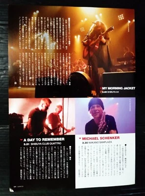 My Morning Jacket Michael Schenker VINTAGE JAPAN ONLY 1 COLOR PAGE MEGA RARE!!! - Image 1 of 2