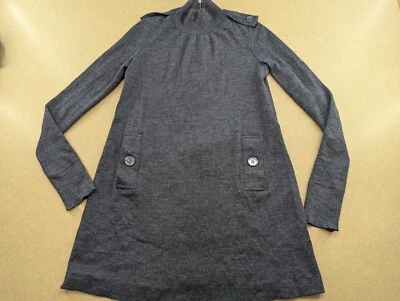 Vestido Burberry London para mujer 100 % lana talla 38 gris manga larga Foto 1 de 4