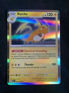 Raichu 026/165 Sv: Scarlet & Violet 151 Holo-NM:Mint - Picture 1 of 2