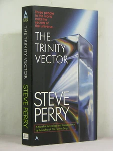 1st, signed by author, The Trinity Vector by Steve Perry (1996,SF PBO) like new - Picture 1 of 3