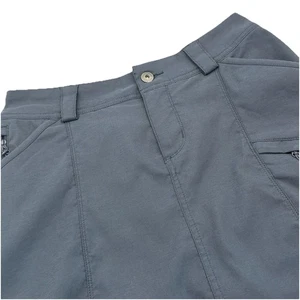Duluth Trading Womens Dry On The Fly Skort Size 4 Gray Stretch Lined Pockets Ink - Picture 1 of 13