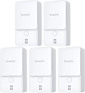 Govee H5058 Wasserlecksucher 5er Pack, 100dB Einstellbarer Audio Alarm Sensor - Bild 1 von 10