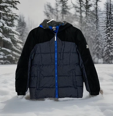ZeroXposur Puff Coat Boys Size Small Blue Black Winter - Image 1 of 4