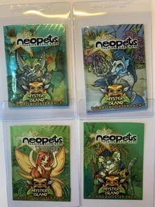 NEOPETS MYSTERY ISLAND COMPLETE SET 100/100 WOTC VINTAGE 20 FOIL CARDS ALL MINT! - Picture 1 of 14