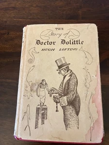 THE STORY OF DR. DOLITTLE Hugh Lofting 1920 39th Print Hardcover Dust Jacket - Foto 1 di 14