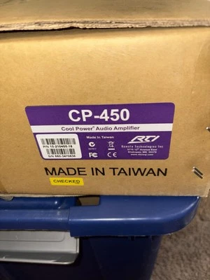 RTI Cool Power Audio Amplifier CP-450 4 channel in original packaging - Image 1 of 4