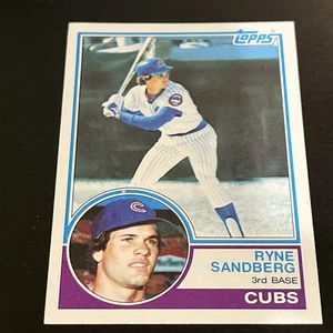 RYNE SANDBERG 1983 Topps Baseball HOF Rookie Card #83 Chicago Cubs - Picture 1 of 2