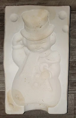 Ceramic Slip Casting Mold *Large 12 Inch Snowman* - Image 1 of 4