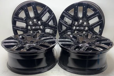 NEW GMC Sierra EV 22” OEM Gloss Black Wheels Set Of 4 - Image 1 of 4