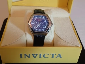 Einzigartiger Invicta Hexagon Edelstahl blaues Zifferblatt Chronograph IN9809 - Bild 1 von 8