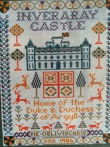 Inveraray Castle Cross Stitch Kit NIP 25x28 cm Cobweb Designs - Picture 1 of 9