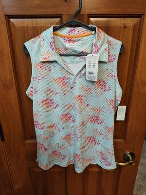 Top sin mangas elástico rendimiento seco Pebble Beach para mujer XL NUEVO CON ETIQUETAS Foto 1 de 4