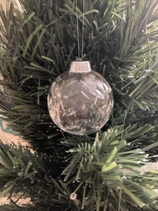 Vintage handgeschliffene Bleikristall Glaskugel Ornament 24% Blei Made in Yugoslavia - Bild 1 von 6