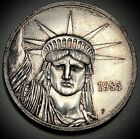 🔥 10K WYBITE 🔥 Vintage ENGELHARD 1985 🗽 ROWER GÓRSKI Liberty Trade 🗽 1 uncja srebrny okrągły