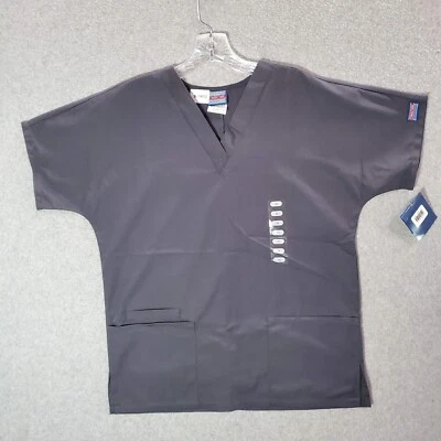 Blusa Médica Cherokee para Hombres XS Gris Manga Corta Unisex Cuello en V Bolsillos Nueva con Etiquetas Foto 1 de 4