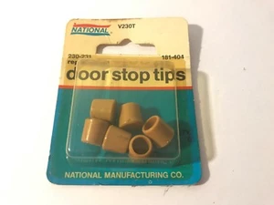 Door Stop Tips V230T National Mfg Co. Vintage NOS Factory Sealed Pack of 6 As Is - Picture 1 of 8