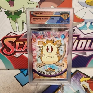 DSG 10 Pokemon Topps Series 1 Raticate #20 First Print (PSA 10 ?) - SHIPS FAST - Picture 1 of 2