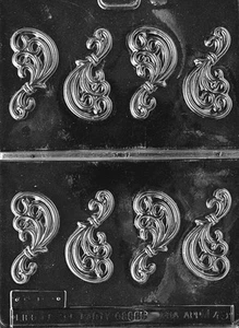 FANCY FILLIGREE PIECES mold Chocolate candy molds filligrees cake decorating - Picture 1 of 1